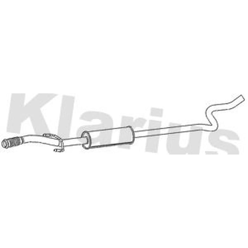 Klarius Box With Centre Pipe Centre fits Citroën C3 II 2012-2016 1.2