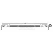 Borg & Beck Brake Hydraulic Hose Line Rear Right BBH6701