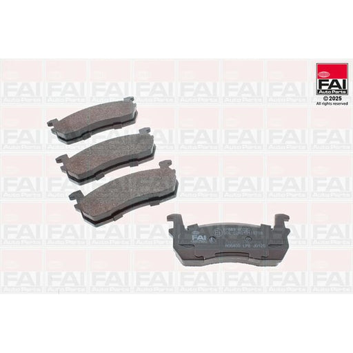 FAI Front Brake Pad Set fits Nissan Micra I 1982-1992 1.0 1.2