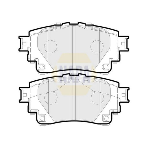 NAPA Rear Brake Pad Set NBP1678