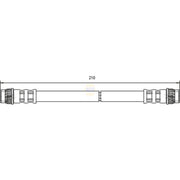NAPA Brake Hydraulic Hose Line Rear fits Renault Captur I 2013-2019