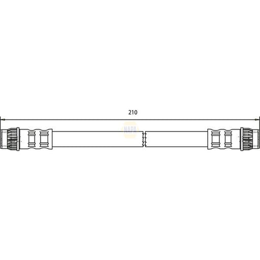 NAPA Brake Hydraulic Hose Line inner NBH1149