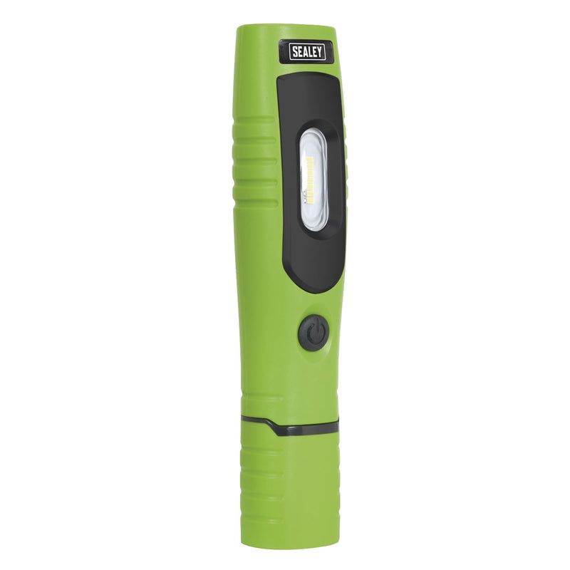 Sealey Green Rechargeable 360° Inspection Lamp 7 SMD+3W LED Lithium-ion Sealey  - Dynamic Drive