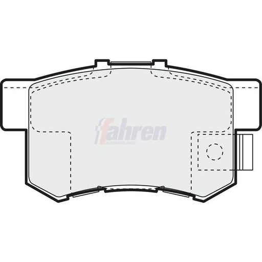 Fahren Rear Brake Solid Discs & Pads fits Honda Stream 2001-2006 1.7 2.0