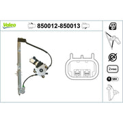 Valeo Electric Window Regulator Lifter Left Front 850012