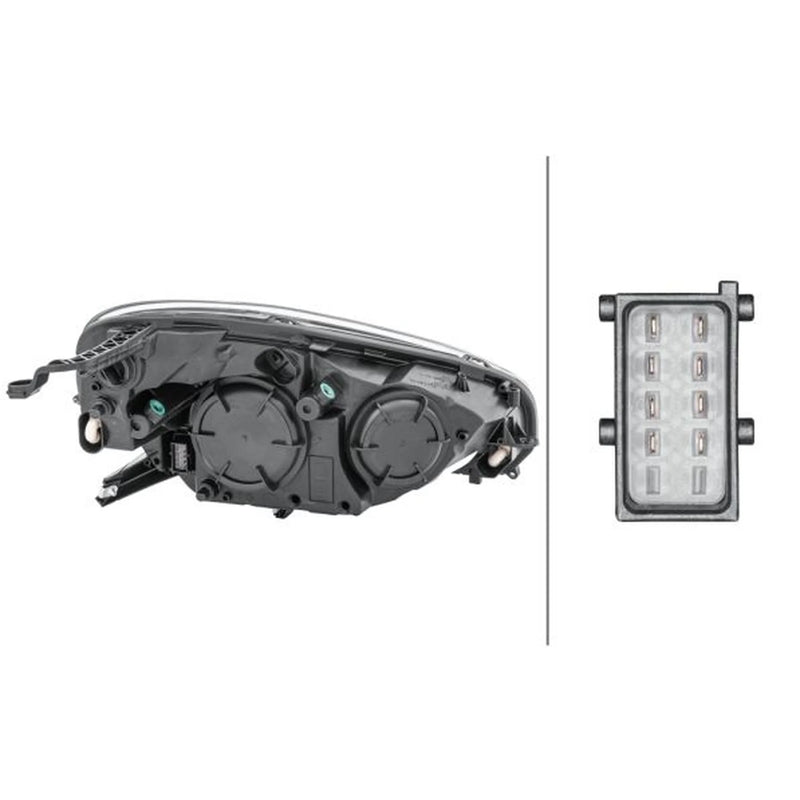 Hella Headlight Headlamp W21/5W Left fits Opel Adam 2012-2019 1.0 1.2 1.4