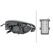 Hella Headlight Headlamp H7/H1 Left fits Opel Adam 2012-2019 1.0 1.2 1.4
