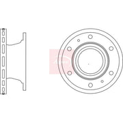 Apec 2 x Vented Brake Discs