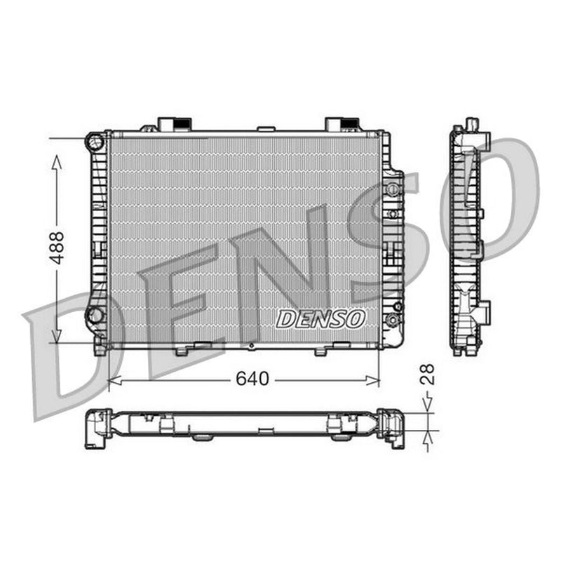 Denso Engine Radiator fits Mercedes-Benz E-Class 1995-2002