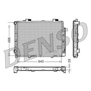 Denso Engine Radiator DRM17041