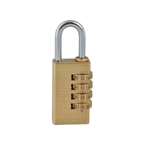 Faithfull Brass Combination Padlock 28mm Faithfull - NN4 Online
