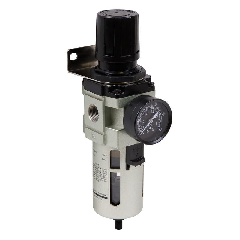 Sealey Air Filter/Regulator Auto Drain Max Airflow 140cfm SA206FRAD Sealey - Dynamic Drive