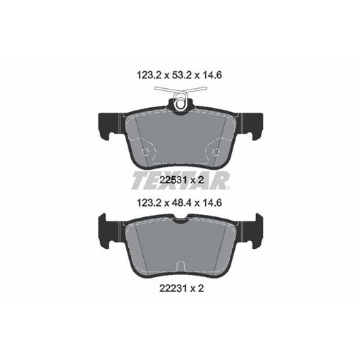 Textar Rear Brake Pad Set 2253105