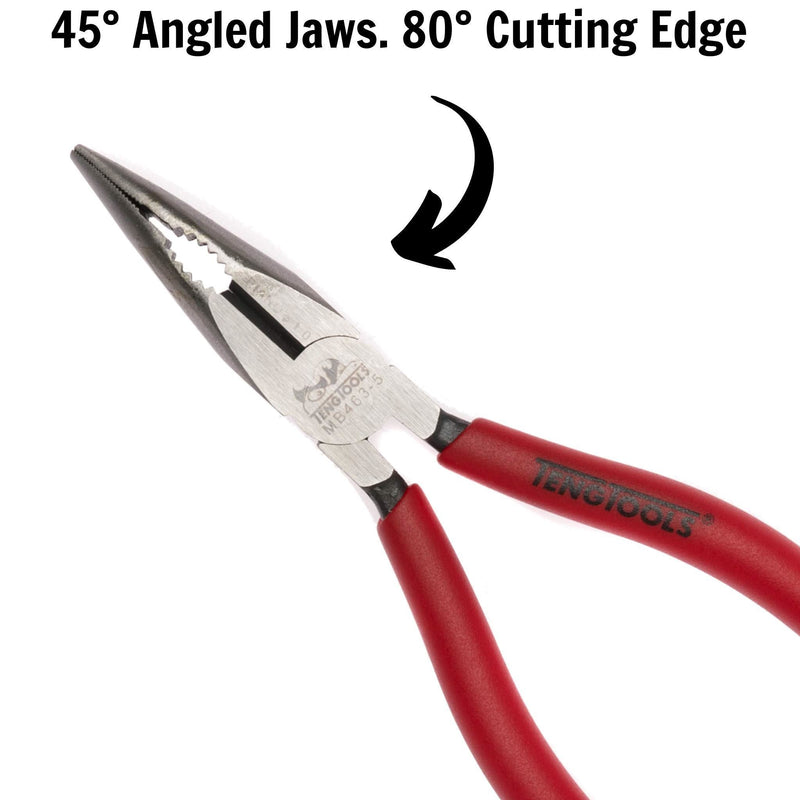 Teng Tools Bent Long Nose Plier 140mm Teng Tools - Dynamic Drive