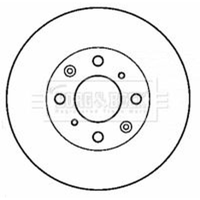 Borg & Beck 2 x Vented Front Brake Discs BBD4423-x2