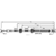 Borg & Beck Brake Hydraulic Hose Line Front Right BBH7914