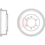 Apec Brake Drum Assembly Rear DRM9951
