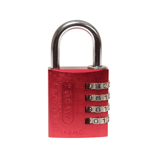 Abus Mechanical 145/40 40mm Aluminium Combination Padlock Red 48829 ABUS Mechanical - Dynamic Drive