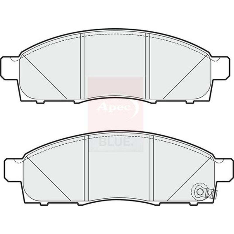 Apec Front Brake Pad Set fits Mitsubishi L200 / Triton 2005-2015 2.5