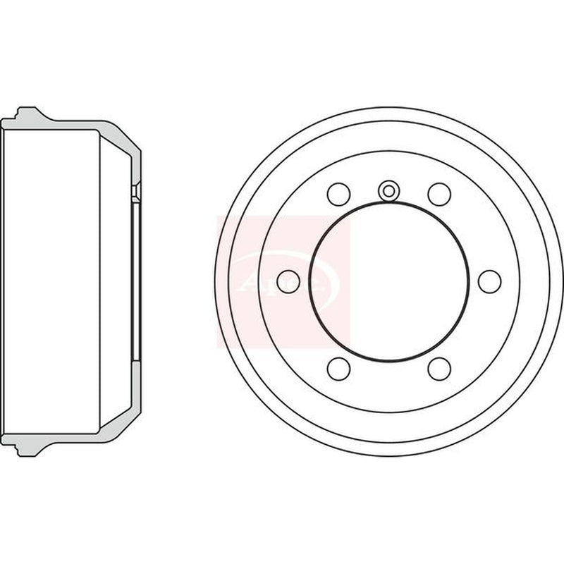 Apec Brake Drum Assembly Rear fits Ldv 400 1989-1996 2.0 2.5 3.5