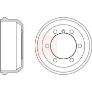 Apec Brake Drum Assembly Rear DRM9909