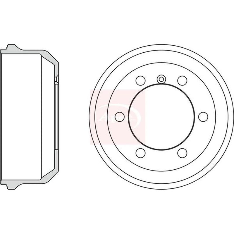 Apec Brake Drum Assembly Rear DRM9909