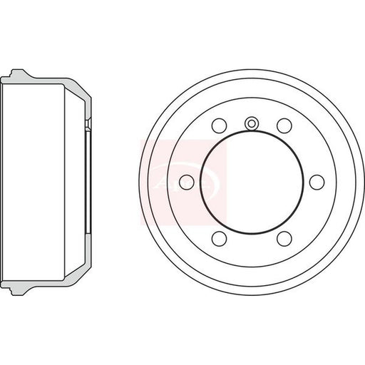 Apec Brake Drum Assembly Rear fits Ldv 400 1989-1996 2.0 2.5 3.5