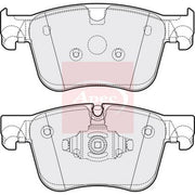 Apec Front Brake Pad Set fits Citroën Berlingo 2018-2019 1.2 1.5
