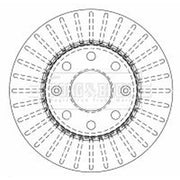 Borg & Beck Front Brake Vented Discs & Pads fits Daewoo Nexia 1996-1997 1.5