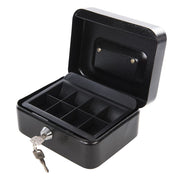 Silverline Metal Cash & Valuables Box Keyed 165 x 128 x 80mm Silverline - Dynamic Drive
