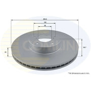 Comline Front Brake Discs & Pads fits Subaru XV 2017 on 1.6 2.0