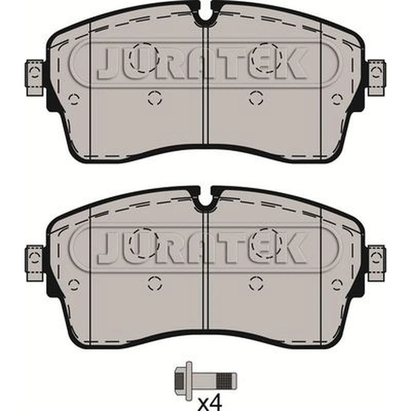 Juratek Front Brake Pad Set fits Jaguar E-Pace 2017-2018 2.0