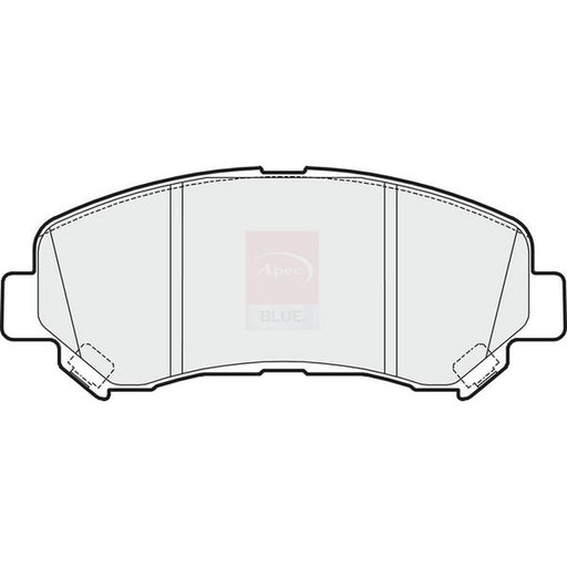 Apec Front Brake Pad Set fits Nissan Juke 2014-2019 1.6