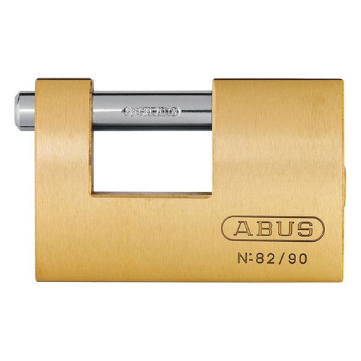 Abus Mechanical 82/90mm Monoblock Brass Shutter Padlock Carded ABUS Mechanical - Dynamic Drive