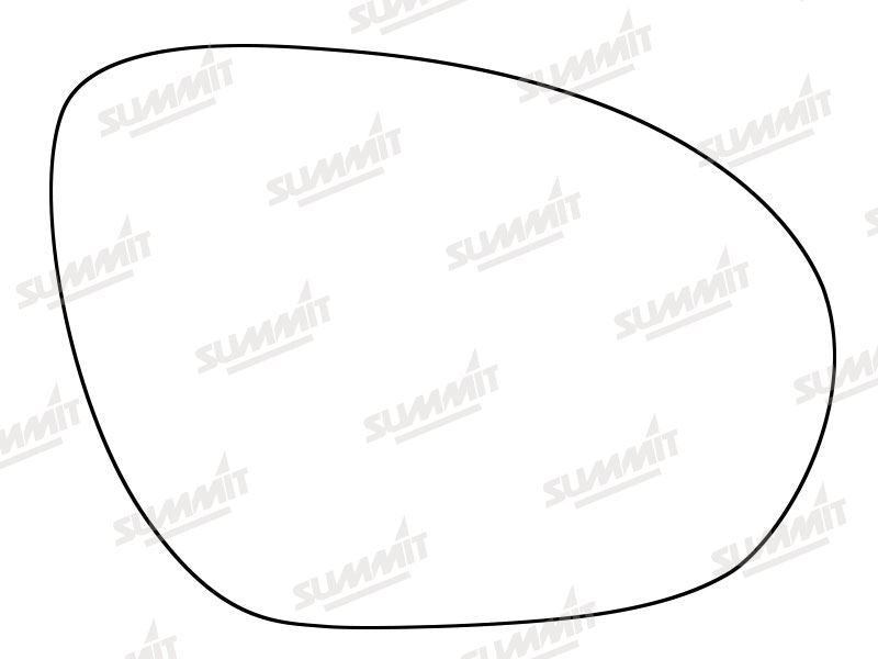 Summit Heated Base Plate With Standard Mirror Glass fits Nissan Juke 10 to 14 RHS Summit - Bars 4 Cars