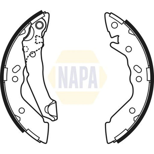 NAPA Brake Shoe Set Axle Kit NBS1038