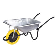 Walsall 90L Galvanised Builder's Wheelbarrow - Puncture Proof - BGVPP