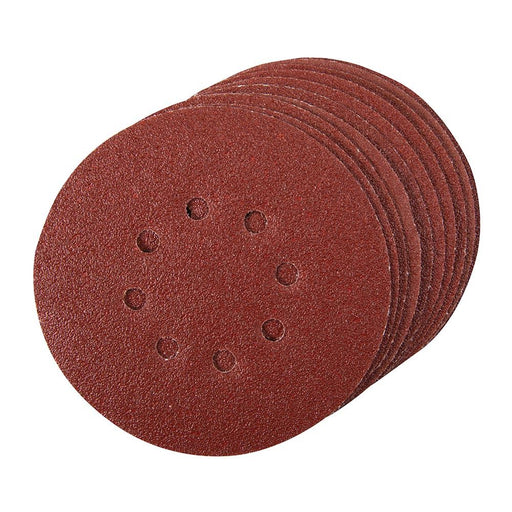 Silverline Hook & Loop Discs Punched 150mm 10pk 60 Grit Silverline - Dynamic Drive