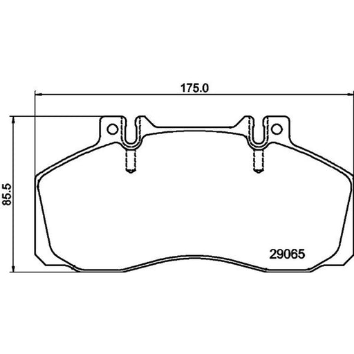 DON Front Brake Pad Set fits Iveco Eurocargo I-Iii 1991-2015