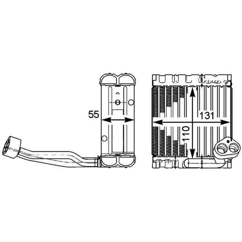 Mahle Air Conditioning Evaporator fits Mercedes-Benz S-Class 2005-2013