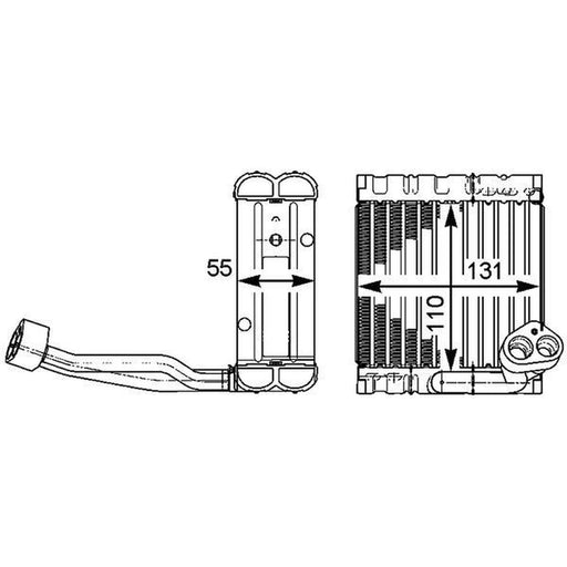 Mahle Air Conditioning Evaporator fits Mercedes-Benz S-Class 2005-2013