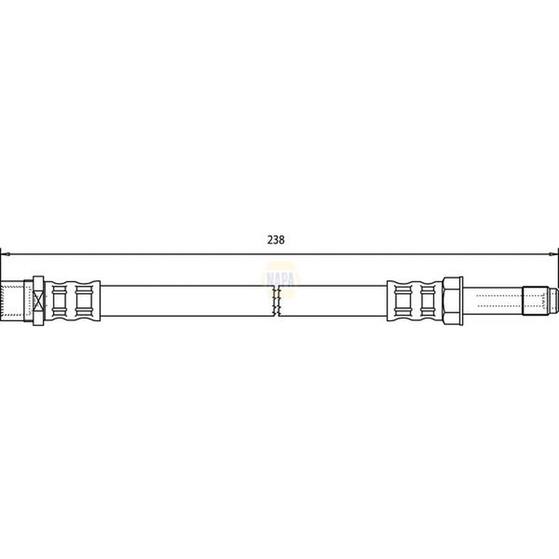 NAPA Brake Hydraulic Hose Line outer NBH1139