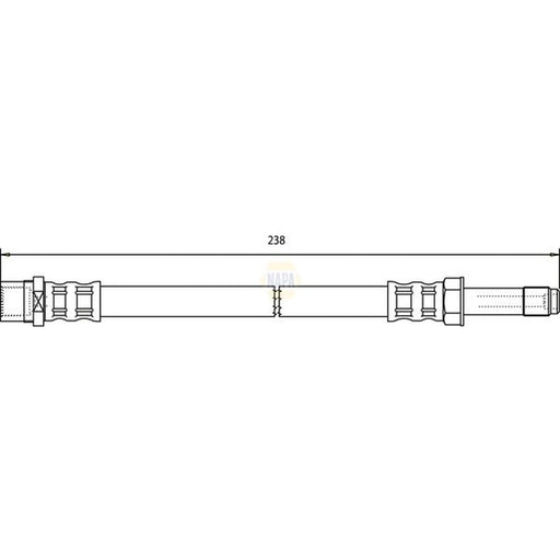 NAPA Brake Hydraulic Hose Line outer NBH1139