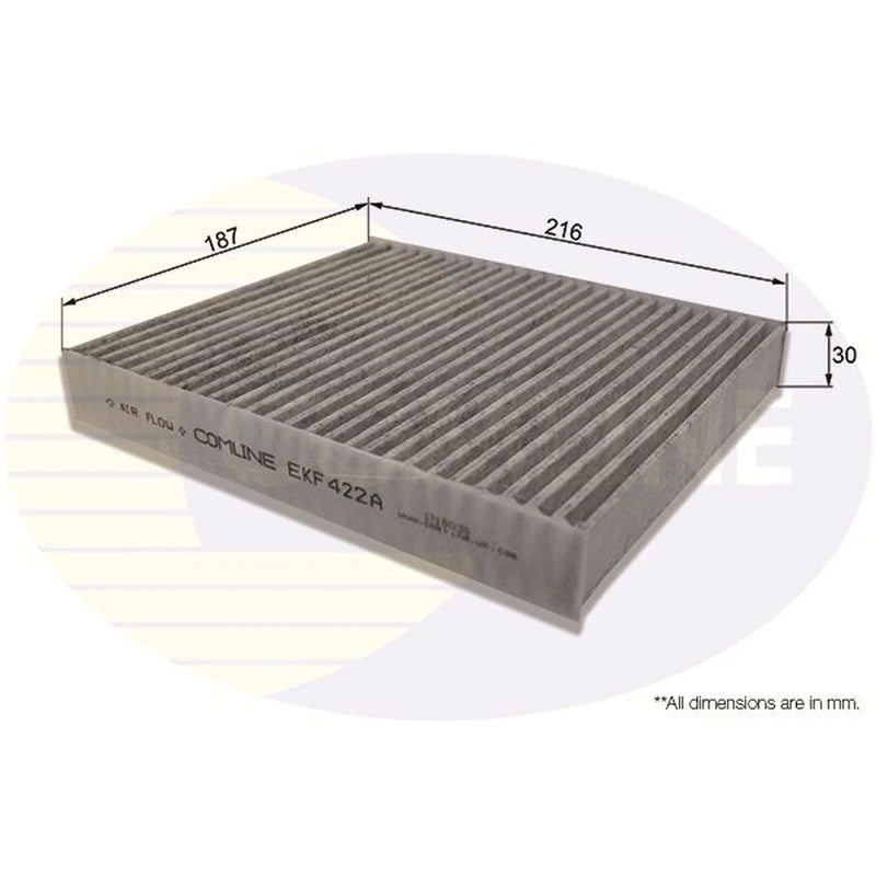 Comline Cabin Air Filter (Pollen Filter) fits Lexus Es 2018 on