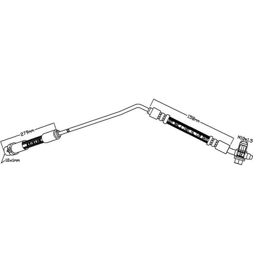 Juratek Brake Hydraulic Hose Line Rear Left fits BMW X5 2000-2006