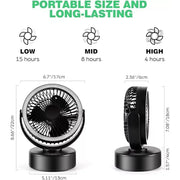 Camptech Luna 2 In 1 LED Light & Fan Camptech - Dynamic Drive