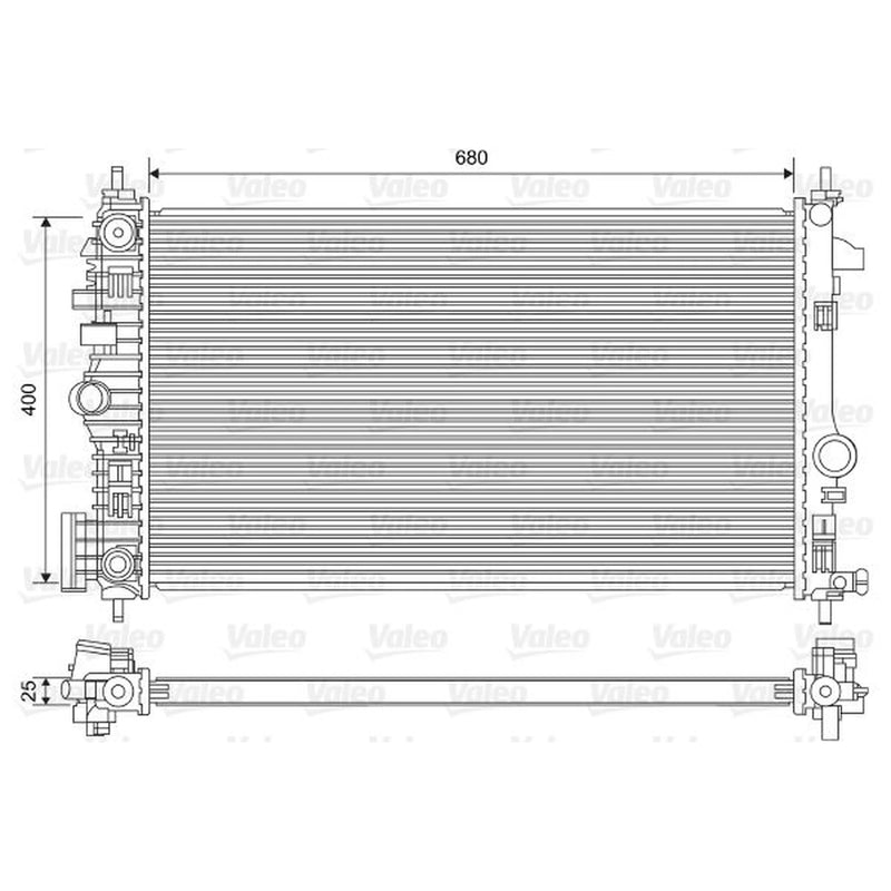Valeo Engine Radiator 735486