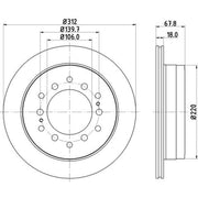 Mintex Front & Rear Brake Discs & Pads fits Toyota Land Cruiser 1985-1996 2.4