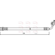 Apec Brake Hydraulic Hose Line Front Right fits Toyota Hiace IV 1989-2012