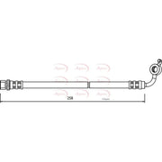 Apec Brake Hydraulic Hose Line Front Right HOS3603